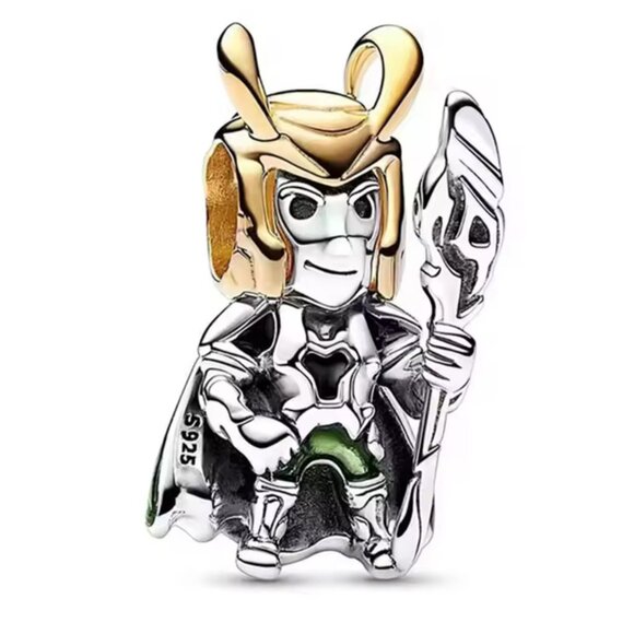 Marvel Loki Charm S925 Silver Charm For Pandora Bracelet Necklace - Picture 1 of 3
